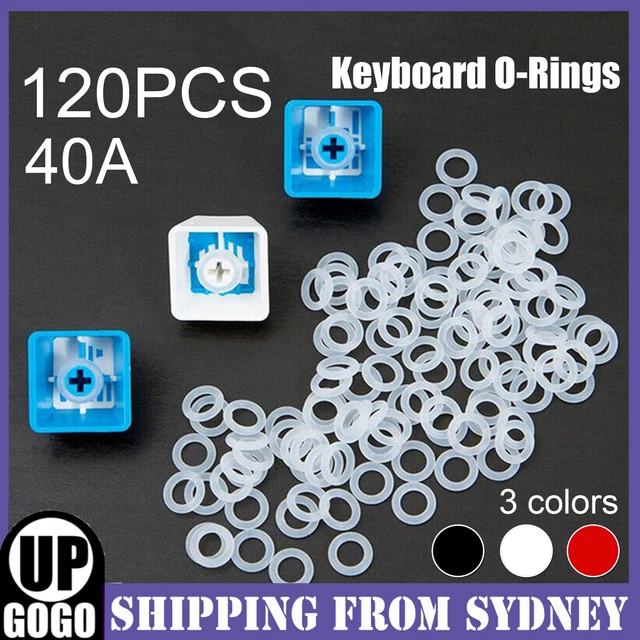 Keycap Rubber O-Ring Keyboard O Rings Switch Dampeners Cherry MX Key Stem 120 Pc