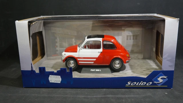 Miniature Solido neuve Die cast 1/18 Fiat 500 robe di kappa, S1801408