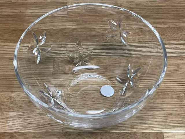 Tiffany & Co. Flower Crystal Bowl 4 5/8” Italian Glass 100% Authentic Retired