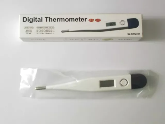 Baby Thermometer Digital Adult Children LCD Medical Oral/Rectal/Underarm (Boxed)