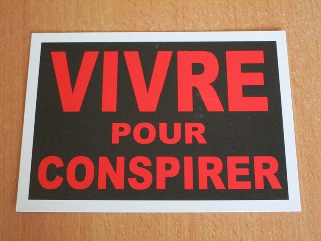 Carte Postale Postcard Vivre Pour Conspirer 10.5 X 15