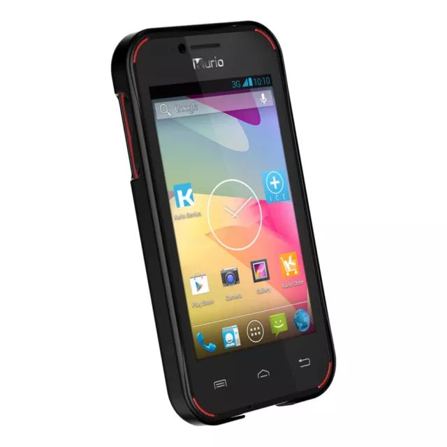 C14958 MERONCOURT Hard Protective Case for Kurio Smartphones, Black/Red 3