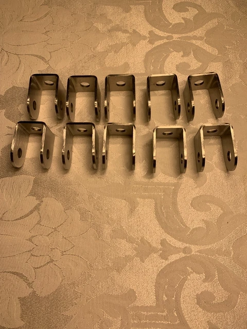 10 Pcs U Bracket, for 1" Panels, Bracket Stamped 304 Stainless Steel