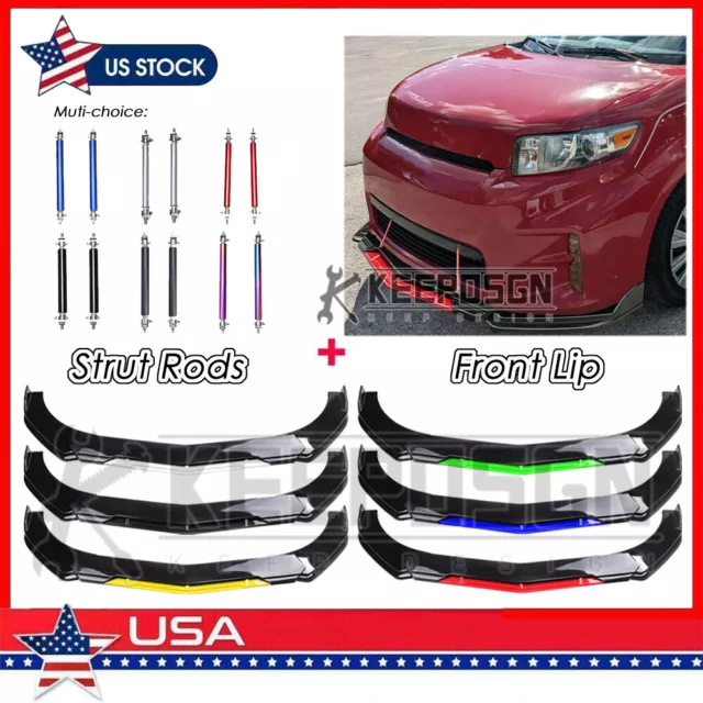 For Toyota Scion xB trd GLOSSY Front Bumper Lip Splitter Spoiler Body Kit Parts