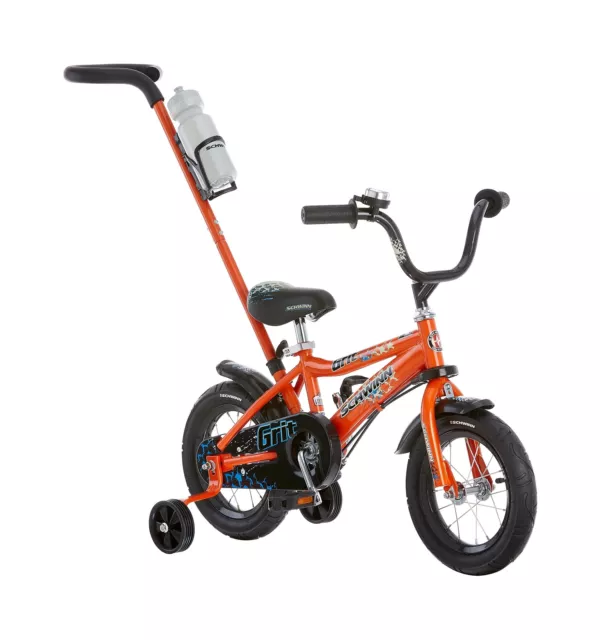 Schwinn Grit and Petunia Push Steer and Ride Kids Bike, For Boys & Girls Ages