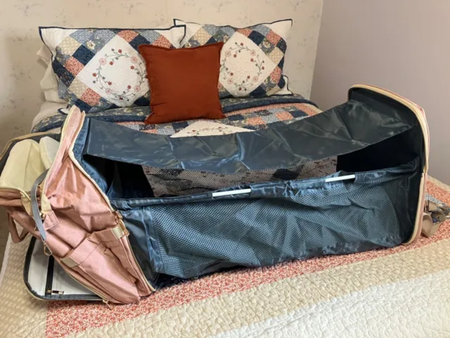 Foldbale Diaper Bag 3 in 1 Baby Bed Portable Bassinet Crib Backpack Travel/Sleep