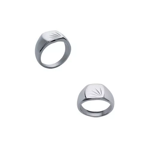 Bague chevalière Homme ACIER 316L inoxydable neuve Taille au Choix