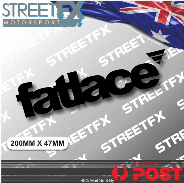 FATLACE Black JDM Sticker Decal Phat illest Phat HellaFlush Stance