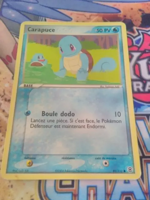 Carapuce 2004 carte pokémon 82/112 d'occasion ex rouge feu vert feuille français