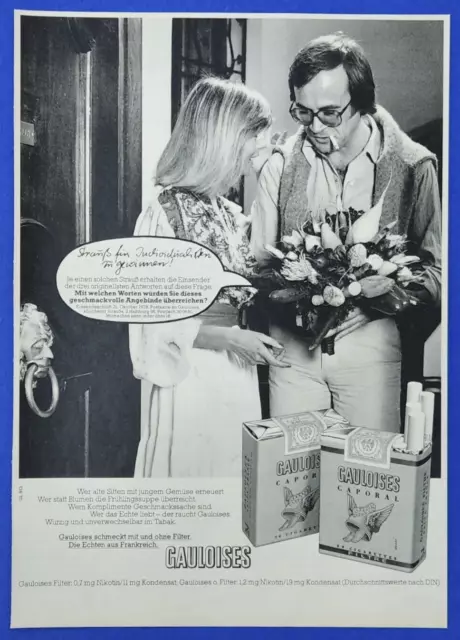 56. Gauloises Caporal Zigaretten Werbeanzeige Werbung Reklame 1978