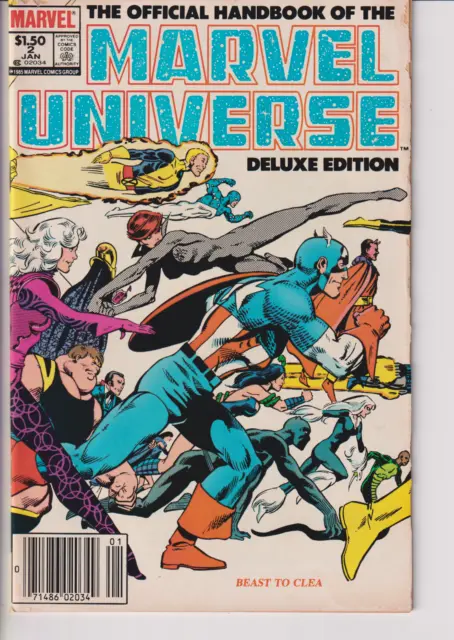 Marvel Comics! The Official Handbook of the Marvel Universe! Volume 2 Issue #2!