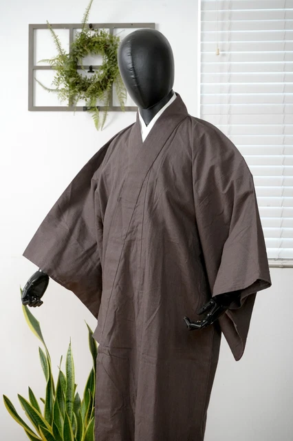 Dear Vanilla Japanese Kimono Men's Robe Gown Authentic Japan Vintage Mint 2