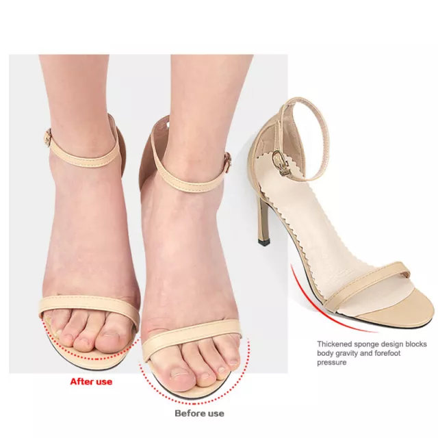 1 pair Anti-Slip Sweat-absorbent Sandal Insoles for Women Deodorant High-heel BL