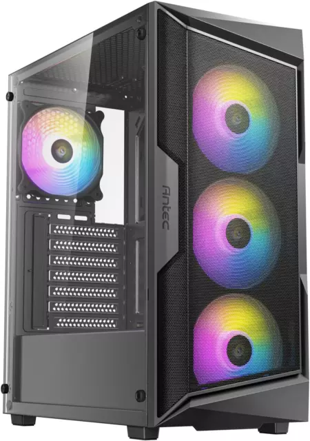 Antec AX61 Elite Mid Tower ARGB ATX Computer Gaming Case, Black Colour Name:B...