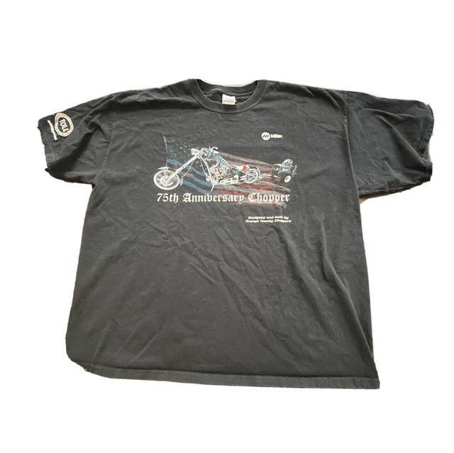 ORANGE COUNTY CHOPPERS 75th Anniversary Chopper Mens Shirt Size 2XL