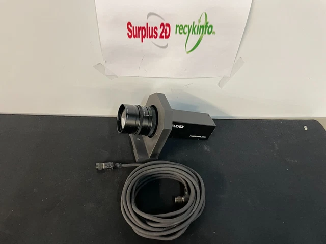 PULNix TM-1001 Black & White CCD Industrial Camera w/ 75mm Lens and Cable