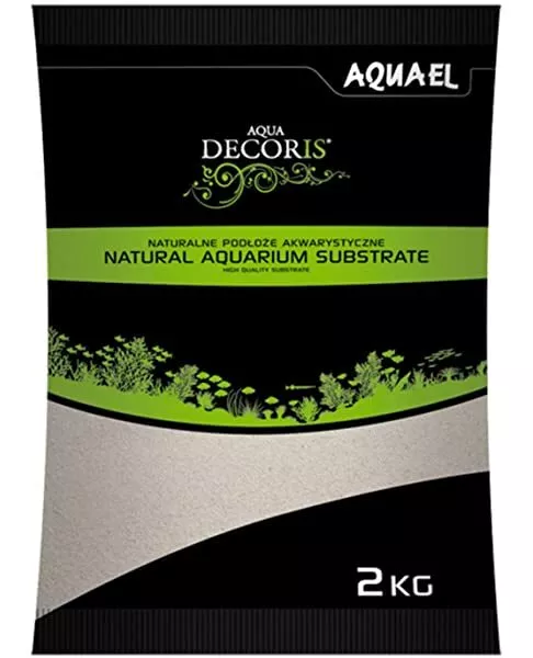 Arena fina de cuarzo aquael 2kg aquael para acuario pecera