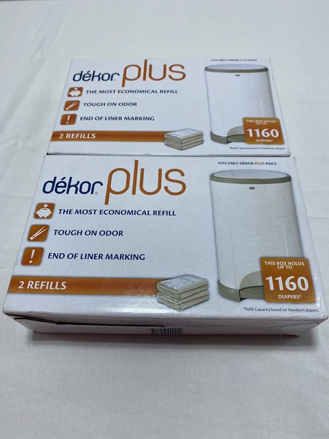 2 Dekor Plus Refill Two Pack Fits Dekor Plus Size Pails 4 Count Refills