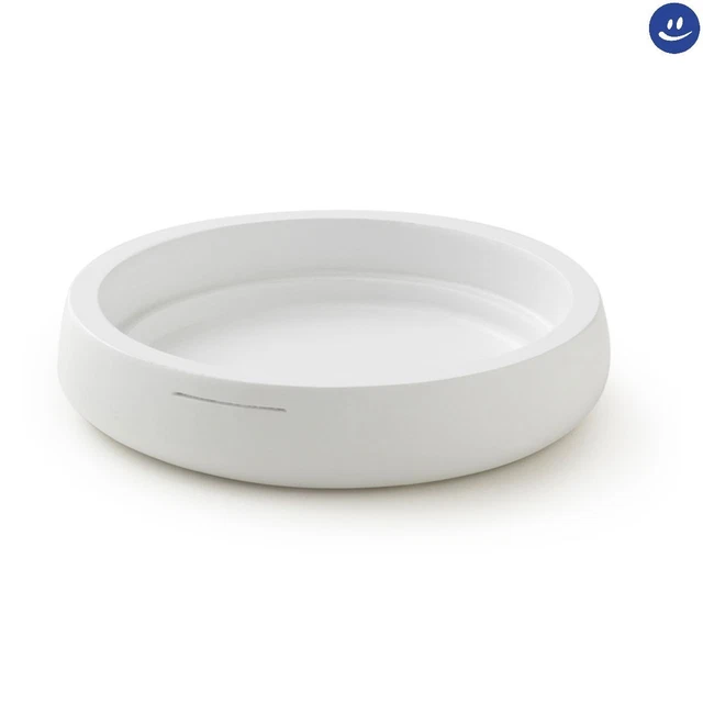 Porta Sapone Da Appoggio In Resina Bianca Modello Kira Dim. Cm (Lxpxh): 11,3X11,