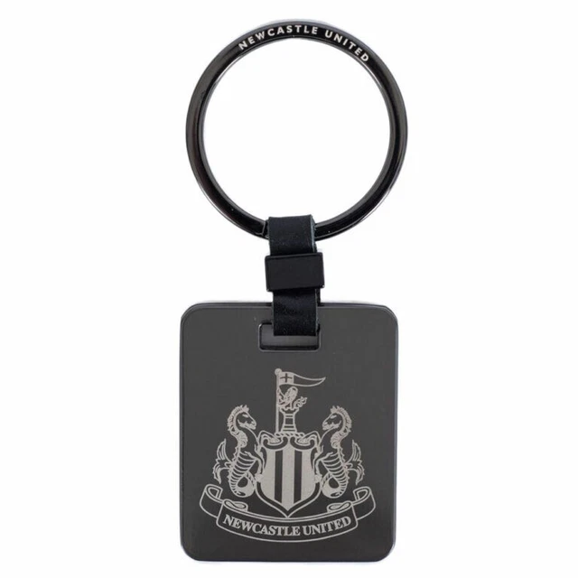 Portachiavi Newcastle United FC In Rame: 30x30 Mm, Stemma Metallico, Licenza Ufficiale