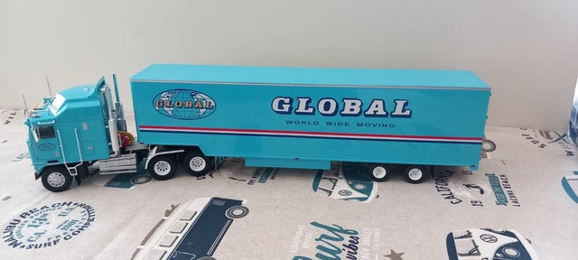 Miniature Semi-remorque Américain Ford Série C 1980 - Échelle 1/43, Marque IXO, Zamak, Neuf