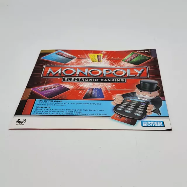 2011 Monopoly ELECTRONIC BANKING Edition by Hasbro 37712 missing