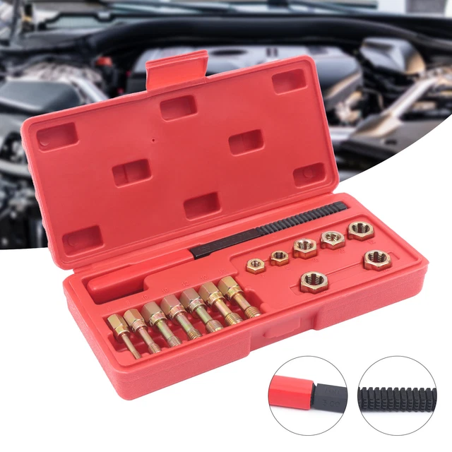 15 PCS Metric Tap Die File Set Rethread Set Thread Restorer Rethreading Kit US