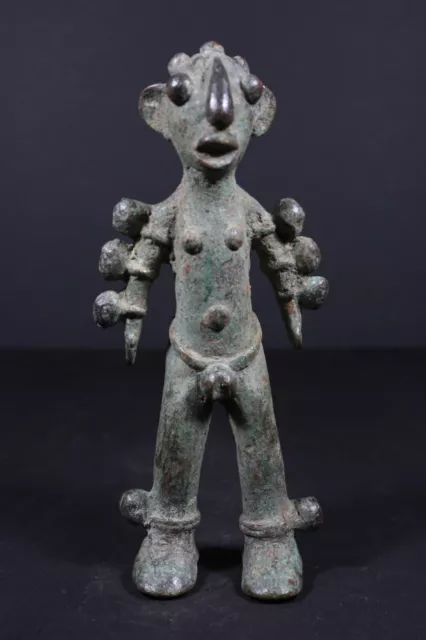 African Statue Bronze BATEBA Spirit Ancestor - LOBI - AFRICAN VINTAGE TRIBAL ART
