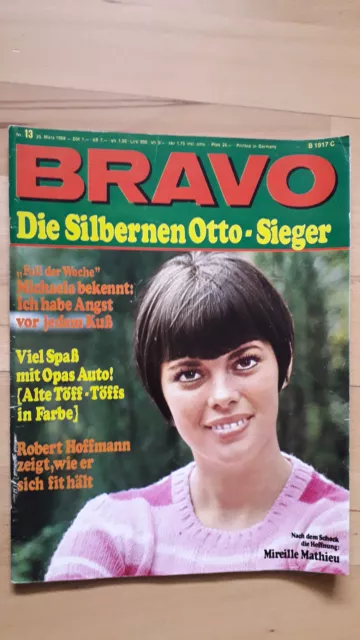 BRAVO Nr.13 vom 25.3.1968 Beatles, Mireille Mathieu, Marianne Koch, Georgie Fame