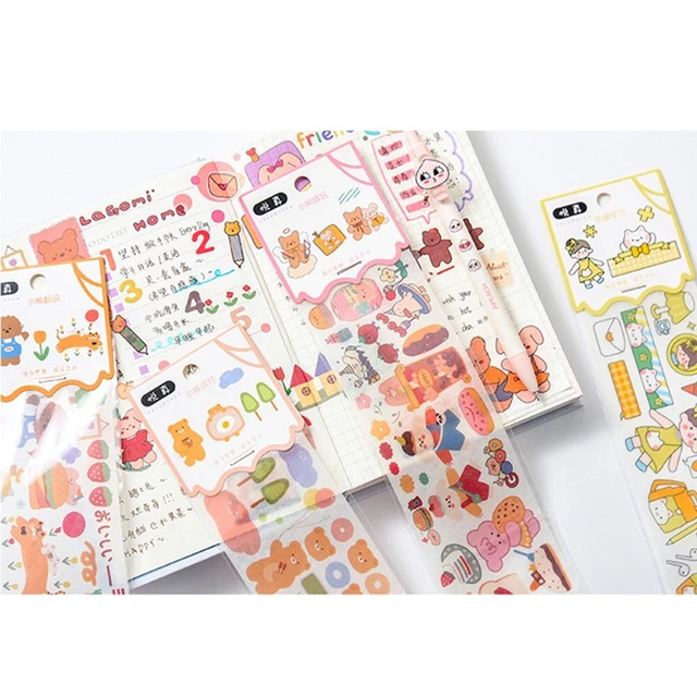 Pegatina material decorativo papelería Scrapbooking pegatina tela 34