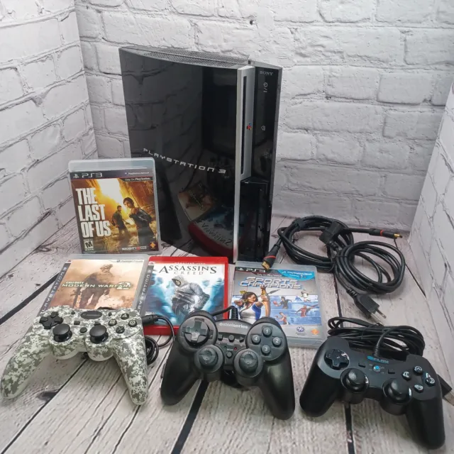 PlayStation 3 CECHG01 Console 1-TB The Last of Us Cords Controllers Games TESTED