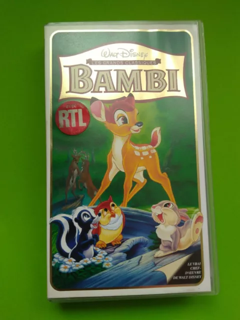 Cassette Video Vhs / Bambi / Walt Disney