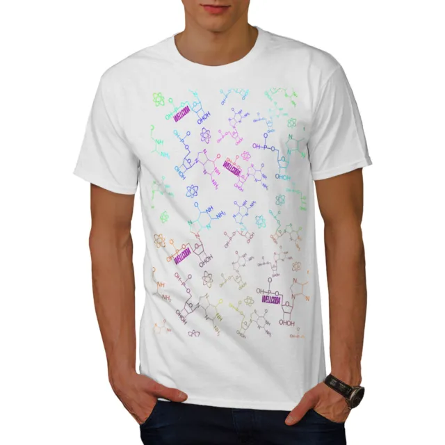Wellcoda Chemistry Science Mens T-shirt, Education Graphic Design Printed Tee