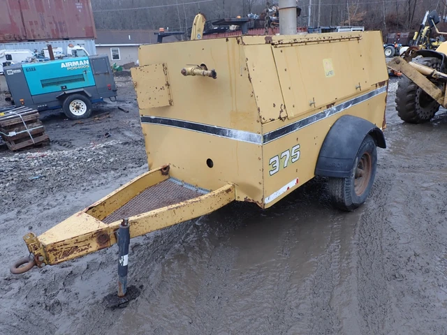 LeRoi 375 CFM Air Compressor VIDEO! LOW HOURS! Cummins 4BT Diesel Towable