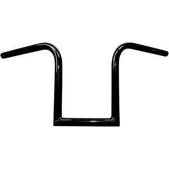 LA Choppers Gloss Black 10" Bourbon Ape Hangers Old School 1" Handlebars