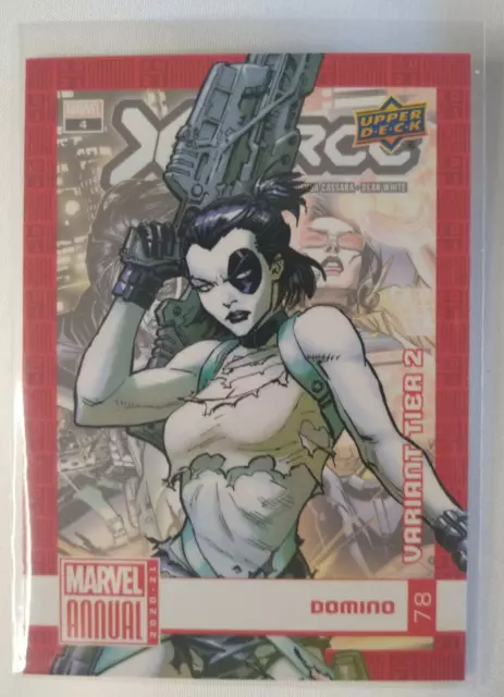 2020-21 Upper Deck Marvel Annual Base Domino Base #78 Variant Tier 2