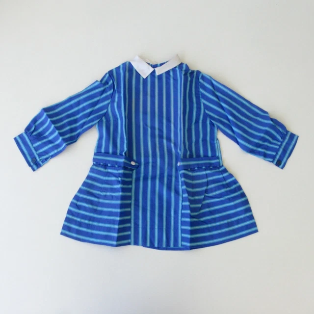 Authentique vintage Blouse - Tablier enfant nylon bleu - Nylfrance 4ans Authentique vintage Blouse - Tablier enfant nylon bleu - Nylfrance 4ans