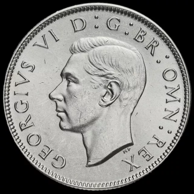 1946 George VI Silver Two Shilling Coin / Florin, A/UNC