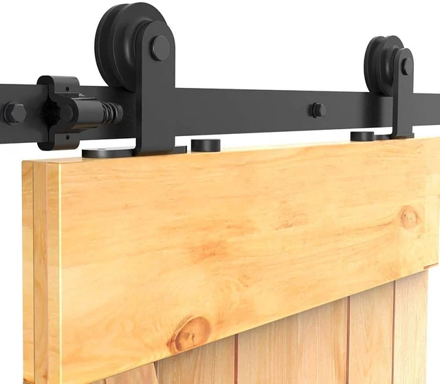 Sliding Barn Door Hardware Track Kit 4/5/6/8/10FT for Single/Double Wood Doors