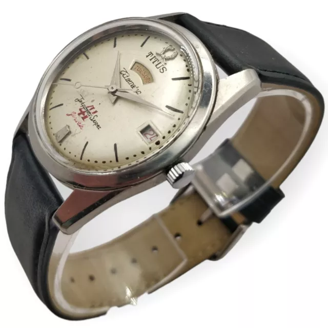 Titus Titomatic Jetpower Day Date Automatic 36mm 1960s  Felsa 4007N Watch