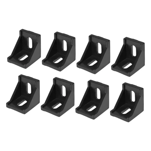 8pcs Corner Bracket for 4040 Series Aluminum Extrusion Profile Black