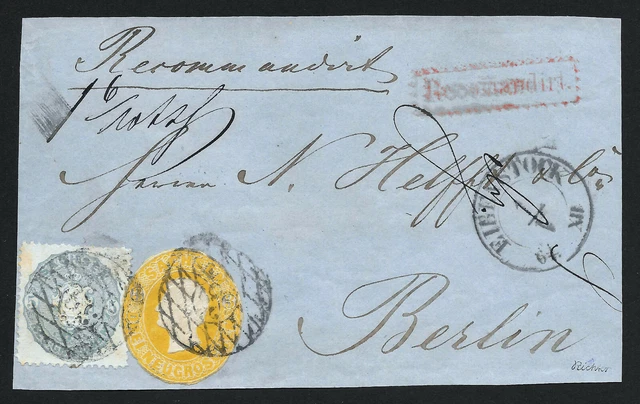 SACHSEN 1863; MiNr. 19a und GAA3 (rund); auf Briefvorderseite; BPP BEFUND