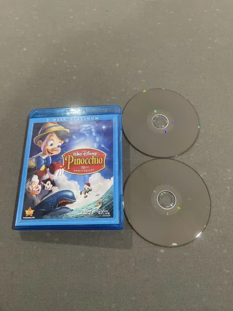Pinocchio (Blu-ray/DVD, 2009, 2-Disc Set, 70th Anniversary Platinum Edition)