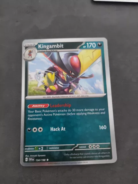 KINGAMBIT 220/198 SCARLET AND VIOLET Pokémon TCG - FULL ART - SECRET RARE-NM