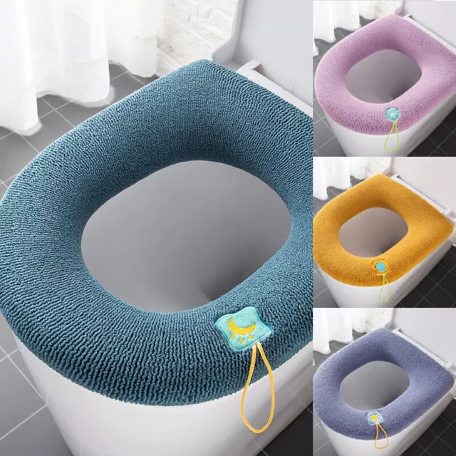 Toilet Seat Cushion Closestool Covers Warmer Mat Soft Bathroom Supplies Washable