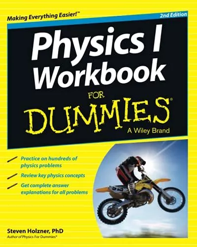 Physics I Workbook FD, 2e (For Dummies) by Holzner Book The Cheap Fast Free Post