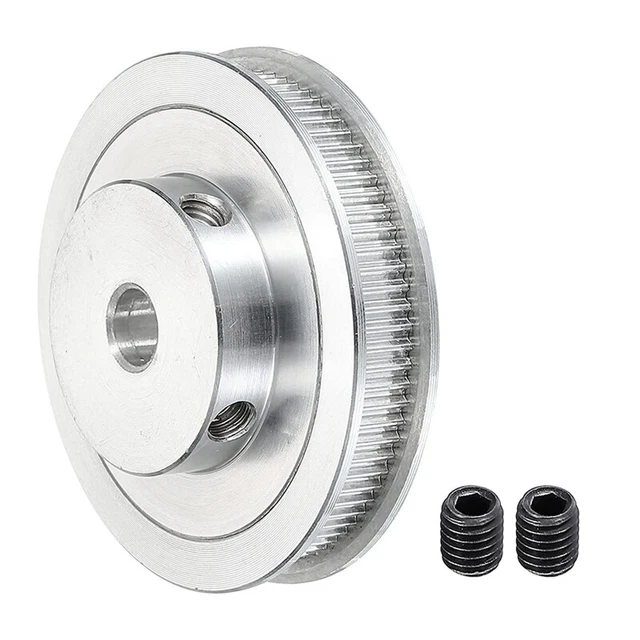 80 ZäHne Zahnriemenscheibe mit 12 Mm Bohrung, Aluminium-Synchronrad Silber  S8S5