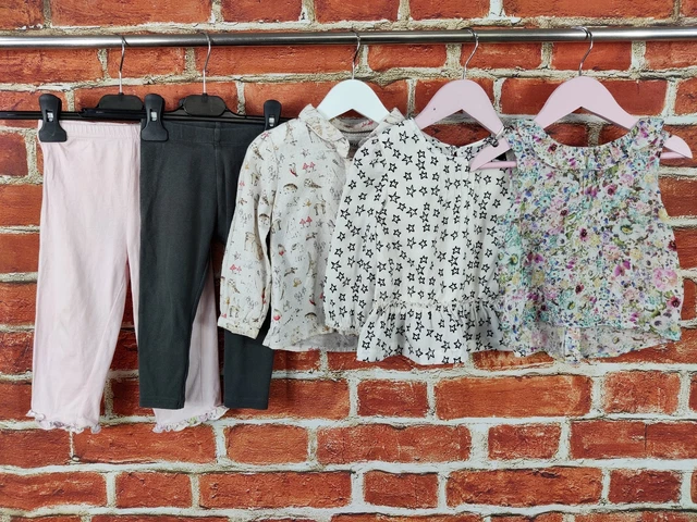 Baby Girl Bundle Age 12-18 Months Next Nutmeg Leggings Shirt Blouse Summer 86Cm