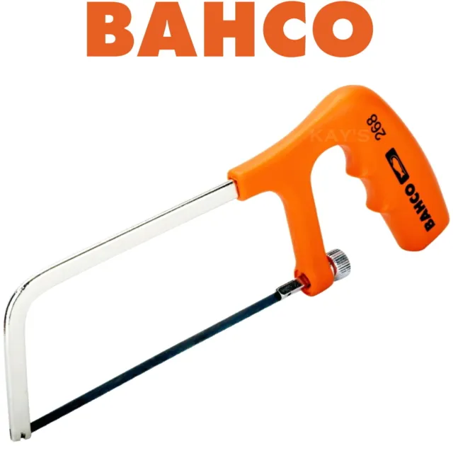 BAHCO Junior Hacksaw 6" 150mm Bi Metal Steel Blade Solid Frame Sandvik Mini 268 2