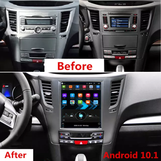 9.7Zoll Android Auto Radio GPS Wifi 2GB+32GB Für Subaru Legacy Outback 2009-2014